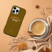 Pumpkin Spice Vibes Personalize Name Phone Case iPhoneケース
