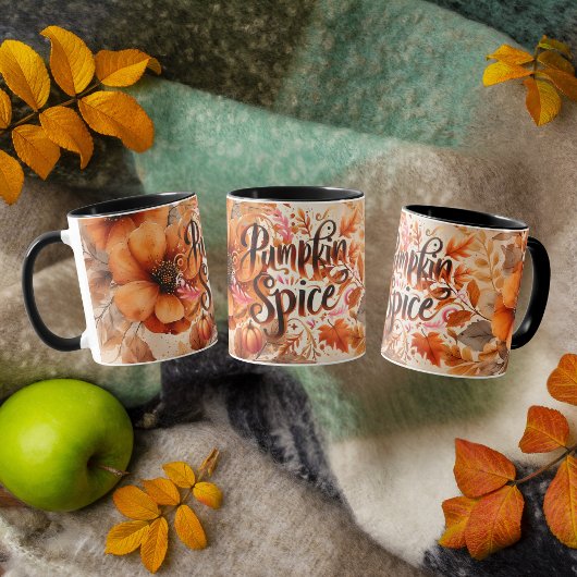 Pumpkin Spice Whimsical Thanksgiving マグカップ