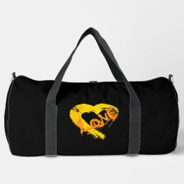Pumpkin Spiced with Love Heart Duffle Bag ダッフルバッグ