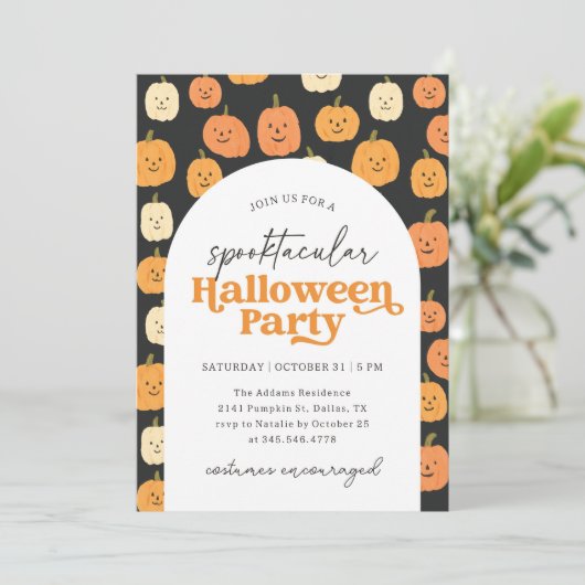 Pumpkin Spooktacular Halloween Party 招待状 (スタンド正面)