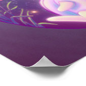 Pumpkin Suit White Rabbit In Moonlight Artwork ポスター (角)