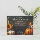 Pumpkin & Sunflower Thanksgiving Invitation 招待状 (スタンド正面)