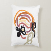 Pumpkin Sunset Autumn cute アクセントクッション (裏面(縦))