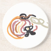 Pumpkin Sunset Autumn cute コースター (正面)