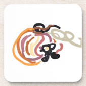 Pumpkin Sunset Autumn cute コースター (正面)