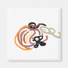 Pumpkin Sunset Autumn cute マグネット