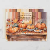 Pumpkin Table 招待状 (正面/裏面)