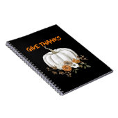 Pumpkin-themed- Give Thanks  ノートブック (右側)