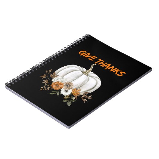 Pumpkin-themed- Give Thanks  ノートブック (左側)