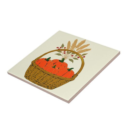 🍂 **Pumpkin Tile Coaster タイル (側面)