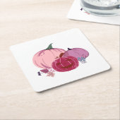 Pumpkin to Talk About スクエアペーパーコースター (アングル)