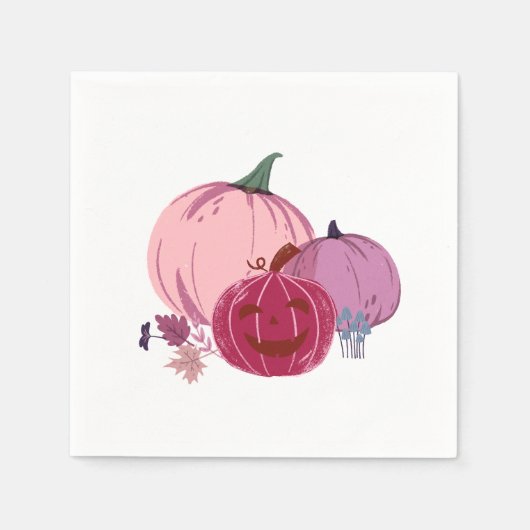 Pumpkin to Talk About Paper Plates スタンダードカクテルナプキン (正面)
