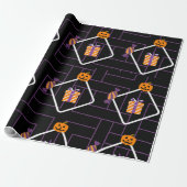 "Pumpkin Treats Halloween Wrapping Paper" ラッピングペーパー (アンロールド)