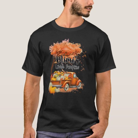 Pumpkin Truck Mimi's Little Pumpkins Fall Thanksgi Tシャツ (正面)