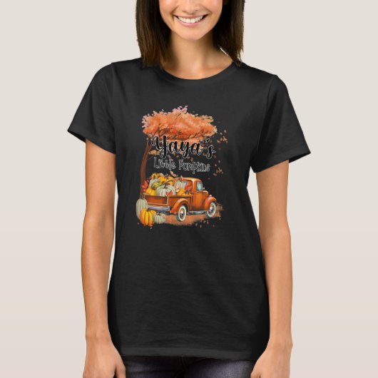 Pumpkin Truck Yaya's Little Pumpkins Fall Thanksgi Tシャツ (正面)