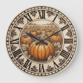 Pumpkin - Wall Clock ラージ壁時計