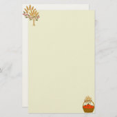 💌 **Pumpkin & Wheat Basket Stationery 便箋 (正面/裏面)