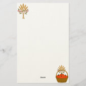 💌 **Pumpkin & Wheat Basket Stationery 便箋 (裏面)