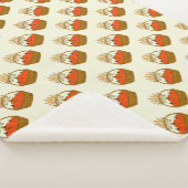 ✨ **Pumpkin & Wheat Sherpa Blanket シェルパブランケット (3/4)