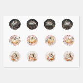 Pumpkin Whimsy Halloween Fall Coaster Designs  ラッピングペーパーシート (正面2)