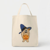 Pumpkin Witch Dog トートバッグ (正面)