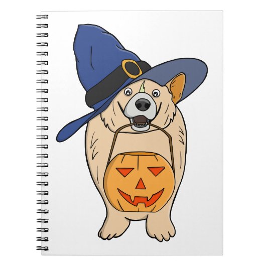 Pumpkin Witch Dog ノートブック (正面)