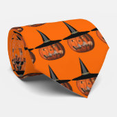 Pumpkin Witch Hat Halloween ネクタイ (ロール)