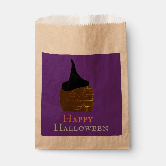 Pumpkin with Hat Favor Bag フェイバーバッグ (正面)