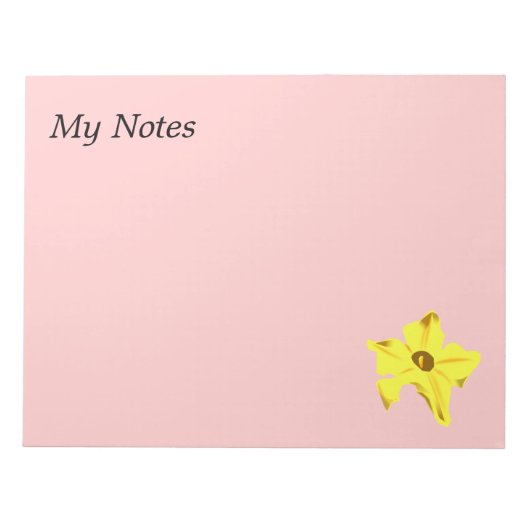 Pumpkinflowerメモ帳 ノートパッド (正面)