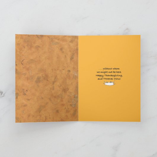 PumpkinPatch米国感謝祭からマスクされた医療 カード (内部)