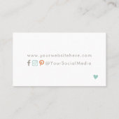 Pumpkinsご注文の名刺をありがとう 名刺 (裏面)