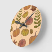 Pumpkins  ラウンド壁時計 (傾斜)