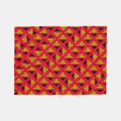 Pumpkins and Bats Halloween  フリースブランケット (正面(横))