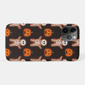 Pumpkins and Skeleton Gingerbread Halloween Design Case-Mate iPhoneケース (裏面(横))