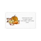 Pumpkins and Squash Address Labels ラベル (正面)