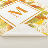 Pumpkins Autumn Fall Harvest Pattern シェルパブランケット (3/4)