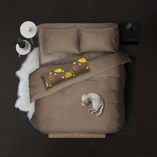 Pumpkins Autumn Fall Harvest Pattern ボディピロー