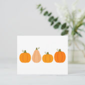 Pumpkins autumn illustration  ポストカード (スタンド正面)