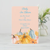 Pumpkins baby shower invitation 招待状 (スタンド正面)