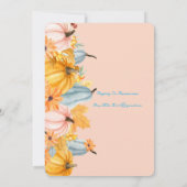 Pumpkins baby shower invitation 招待状 (裏面)