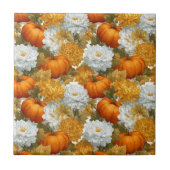 Pumpkins & Chrysanthemums Fall Design タイル (正面)