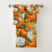 Pumpkins & Chrysanthemums Fall Design バスタオルセット (インサイチュ)
