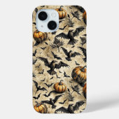 Pumpkins, Crows, and Bats Halloween Pattern (2) Case-Mate iPhoneケース (裏面)