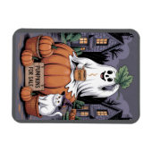 Pumpkins For Sale & Caffeine Ghost & Cat V2 マグネット (横)