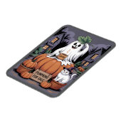 Pumpkins For Sale & Caffeine Ghost & Cat V2 マグネット (左側)