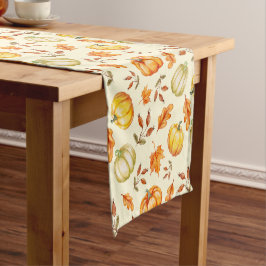 Pumpkins Leaves Table Runner ショートテーブルランナー