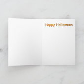 Pumpkins On A Fence Halloween Folded Greeting Card カード (内部)