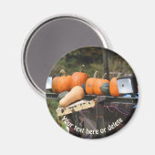 Pumpkins On Truck Nature Personalized マグネット (正面/裏面)