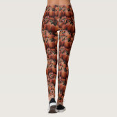 Pumpkins Seamless Pattern Leggings レギンス (裏面)