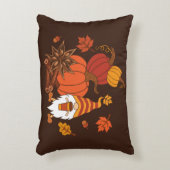 Pumpkins, star anise, cinnamon sticks, autumn leav アクセントクッション (正面(垂直))